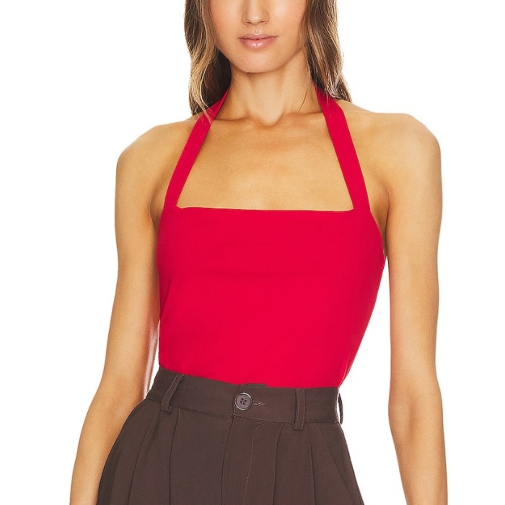 Susana Monaco Halter Top in Red NWT